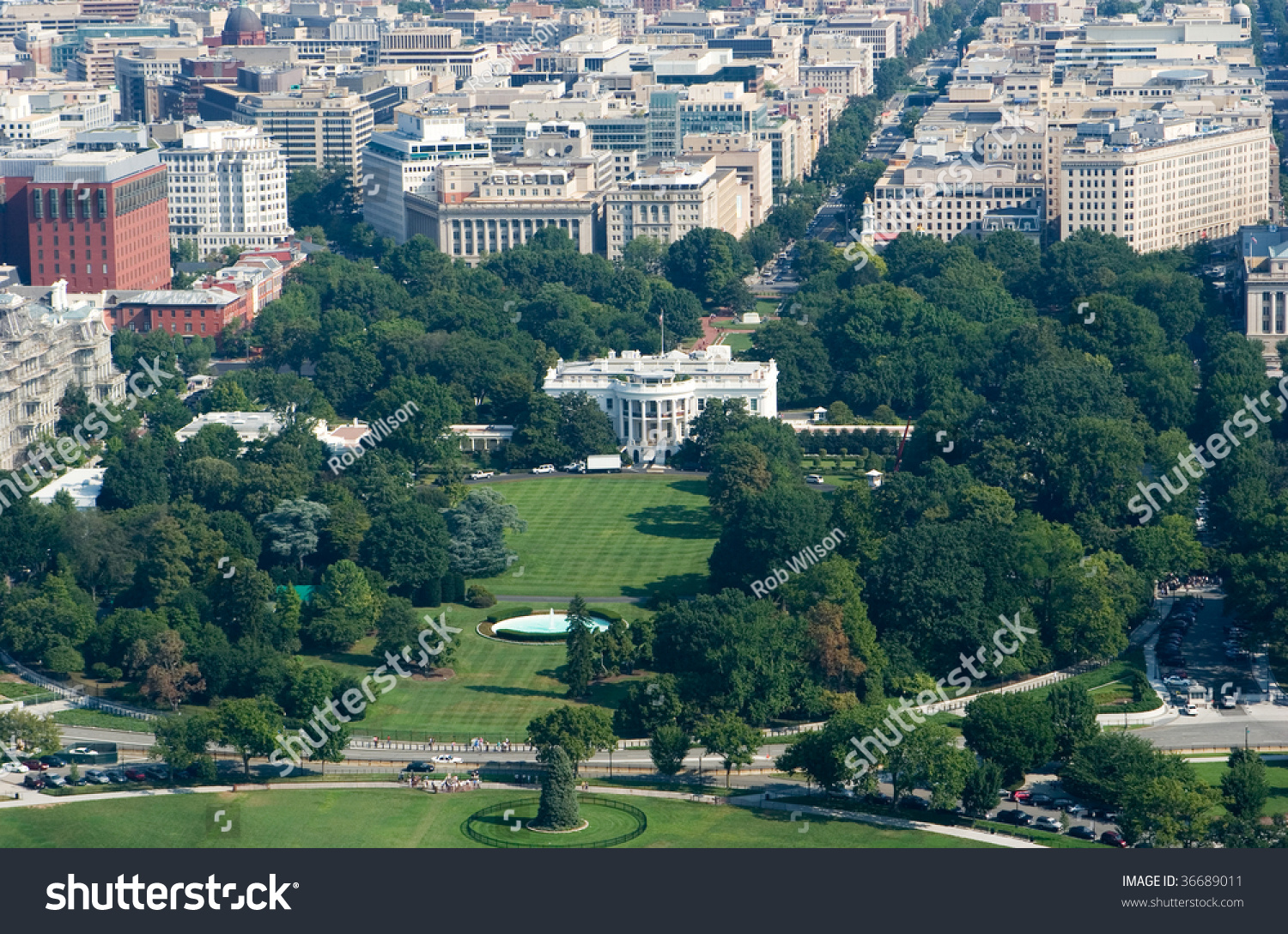 Aerial View Of White House In Washington Dc Stock Photo 36689011 ...