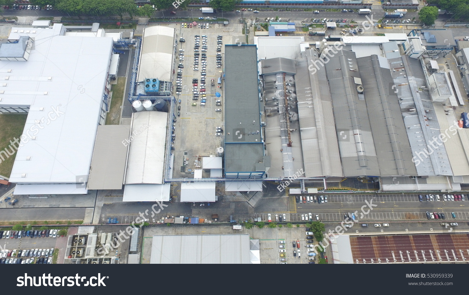 Aerial View Industrial Zone Shah Alam Stock Photo Edit Now 530959339