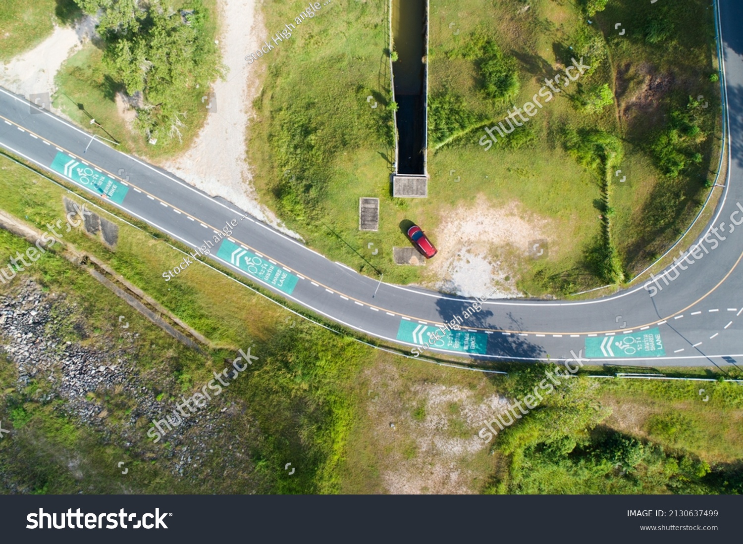 Aerial View Top Down Photo Flying Stock Photo 2130637499 | Shutterstock