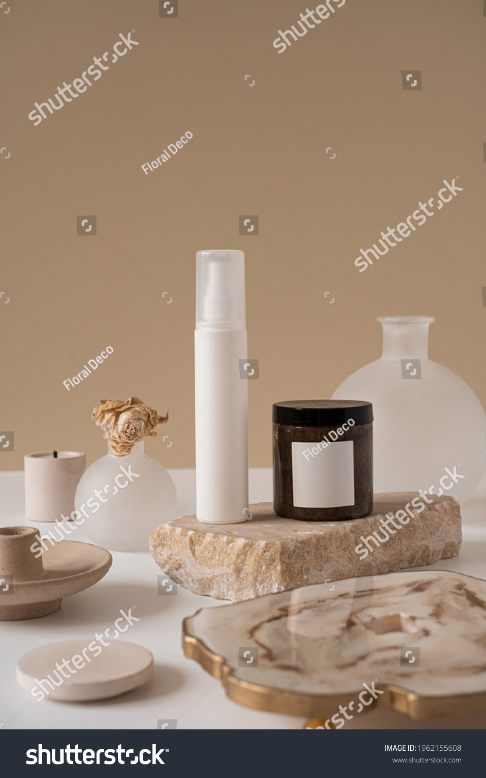 Aesthetic Minimalist Beauty Care Therapy Concept Stock Photo 1962155608 ...