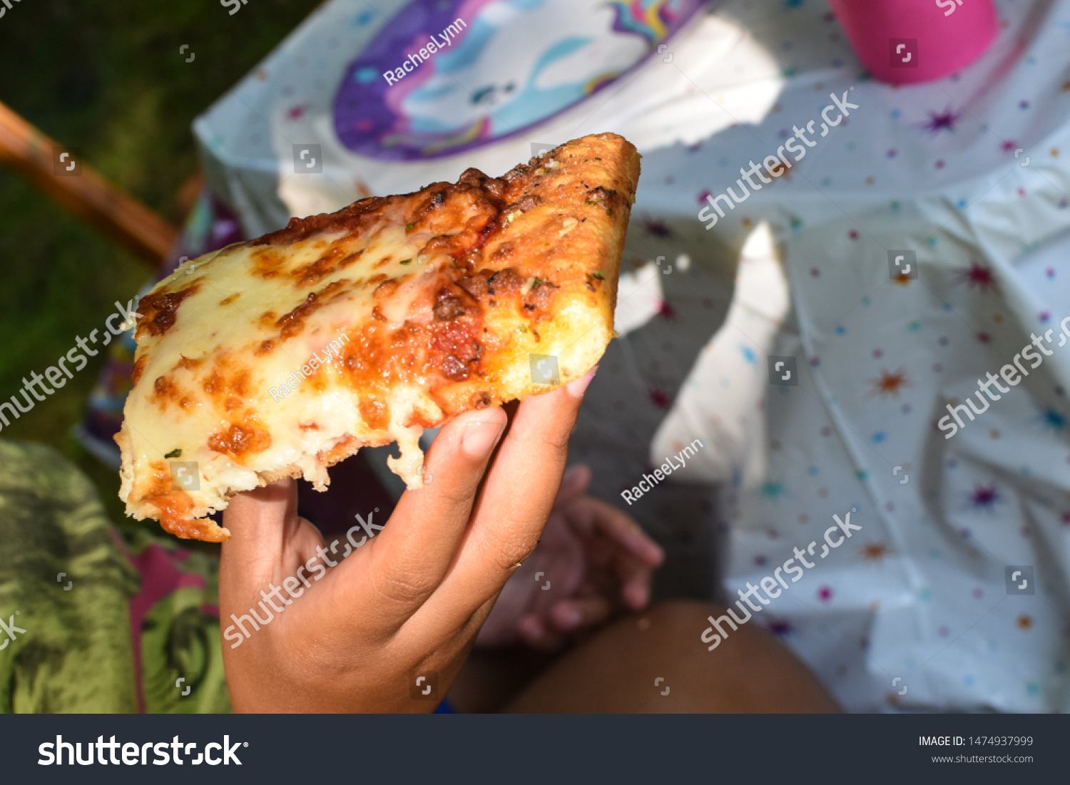 African American Child Hand Holding Piece Stock Photo Edit Now