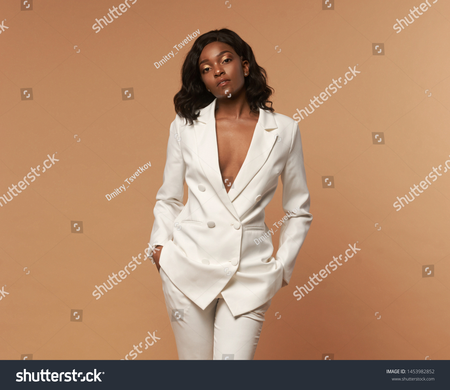 full white suit