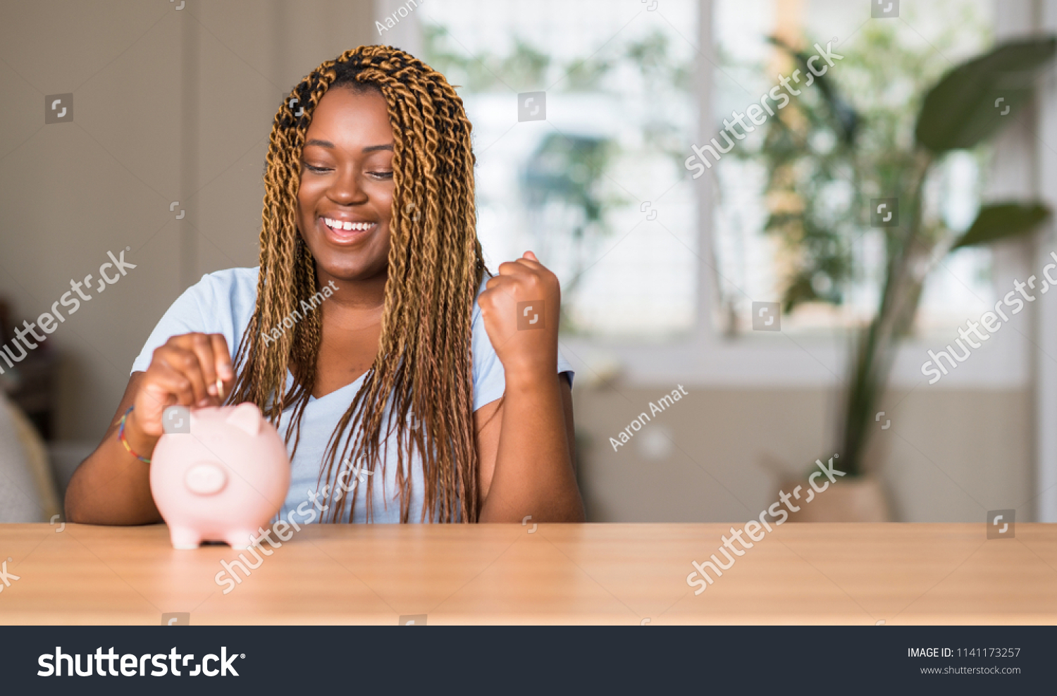  Coral Classic  Template Design Featuring African American Woman