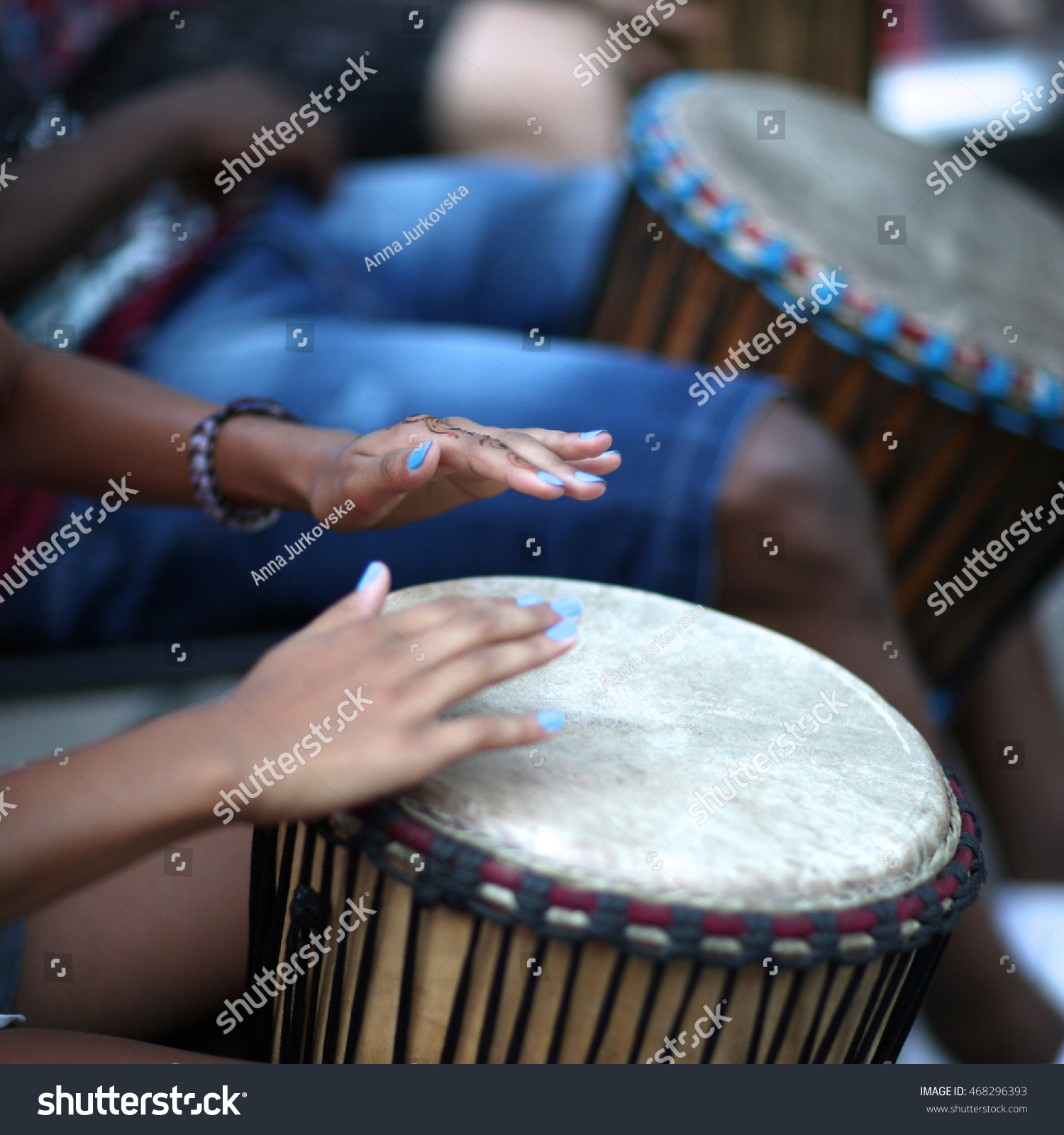 African Drummer Playing The Djembe Stock Photo 468296393 Shutterstock