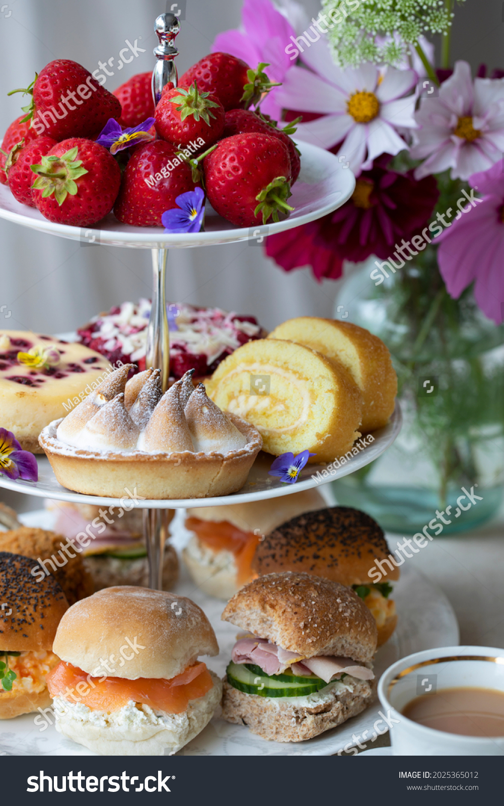 Afternoon Tea Cakes Sandwiches Stock Photo 2025365012 | Shutterstock