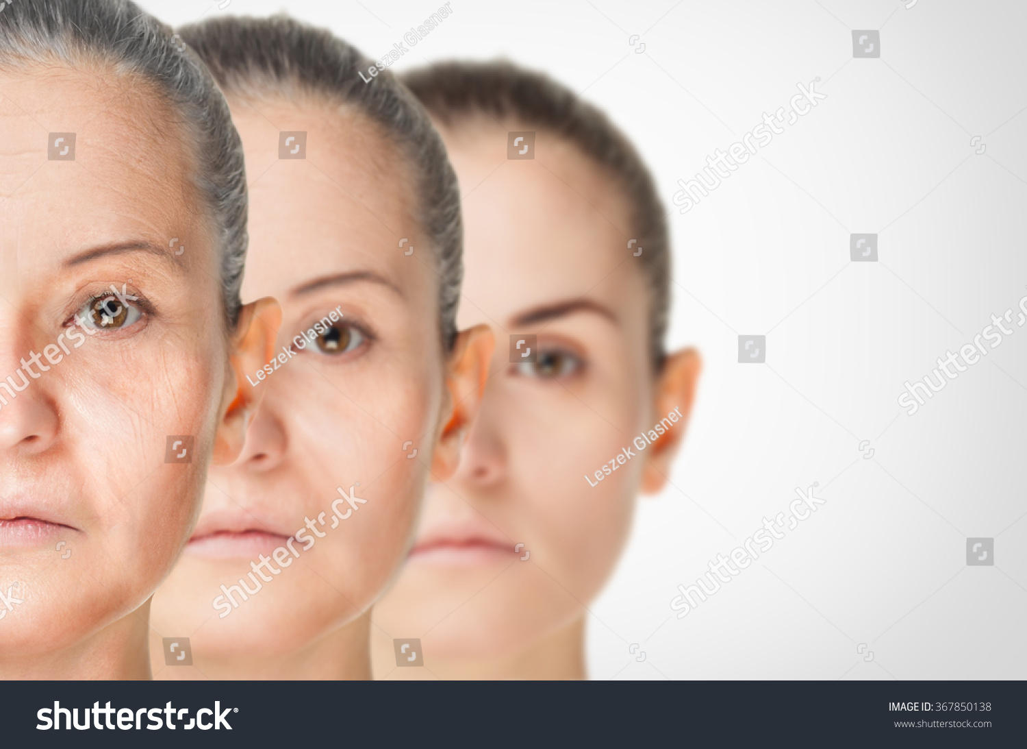 Aging Process Rejuvenation Antiaging Skin Procedures Stock Photo ...