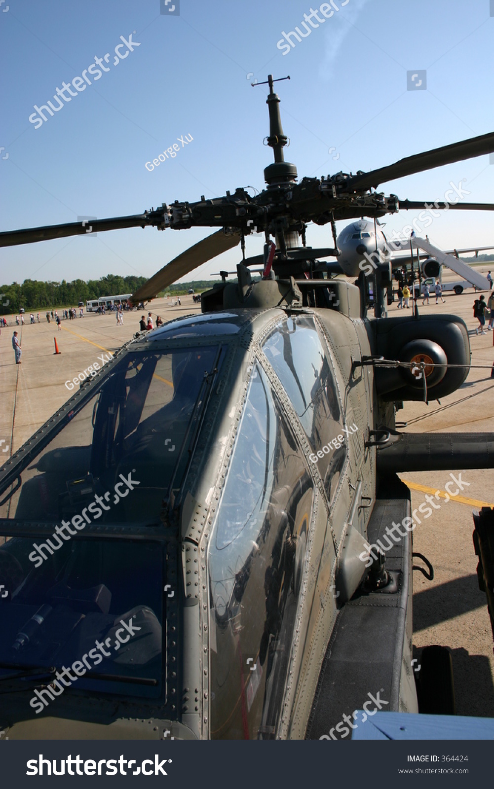 Ah-64 Apache Helicopter Cockpit At Andrews Air Force Base Stock Photo ...