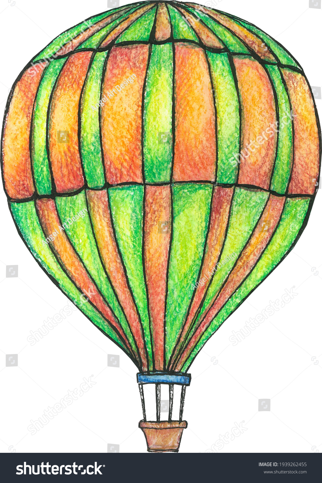 Air Balloon Transport Sky Flight Stock Illustration 1939262455 ...