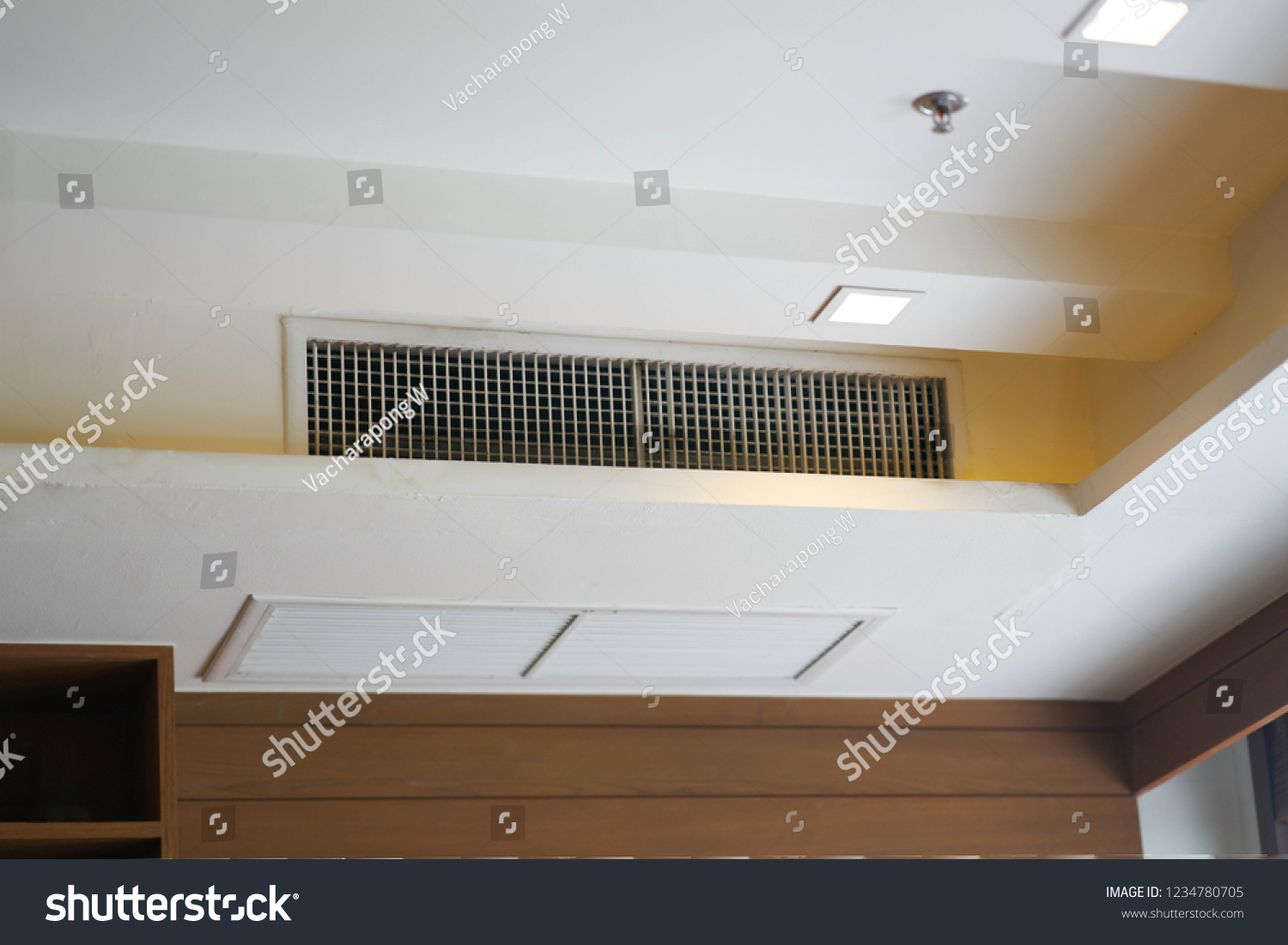 Air Conditioning Grille Hole Air Drainage Stock Photo 1234780705 ...