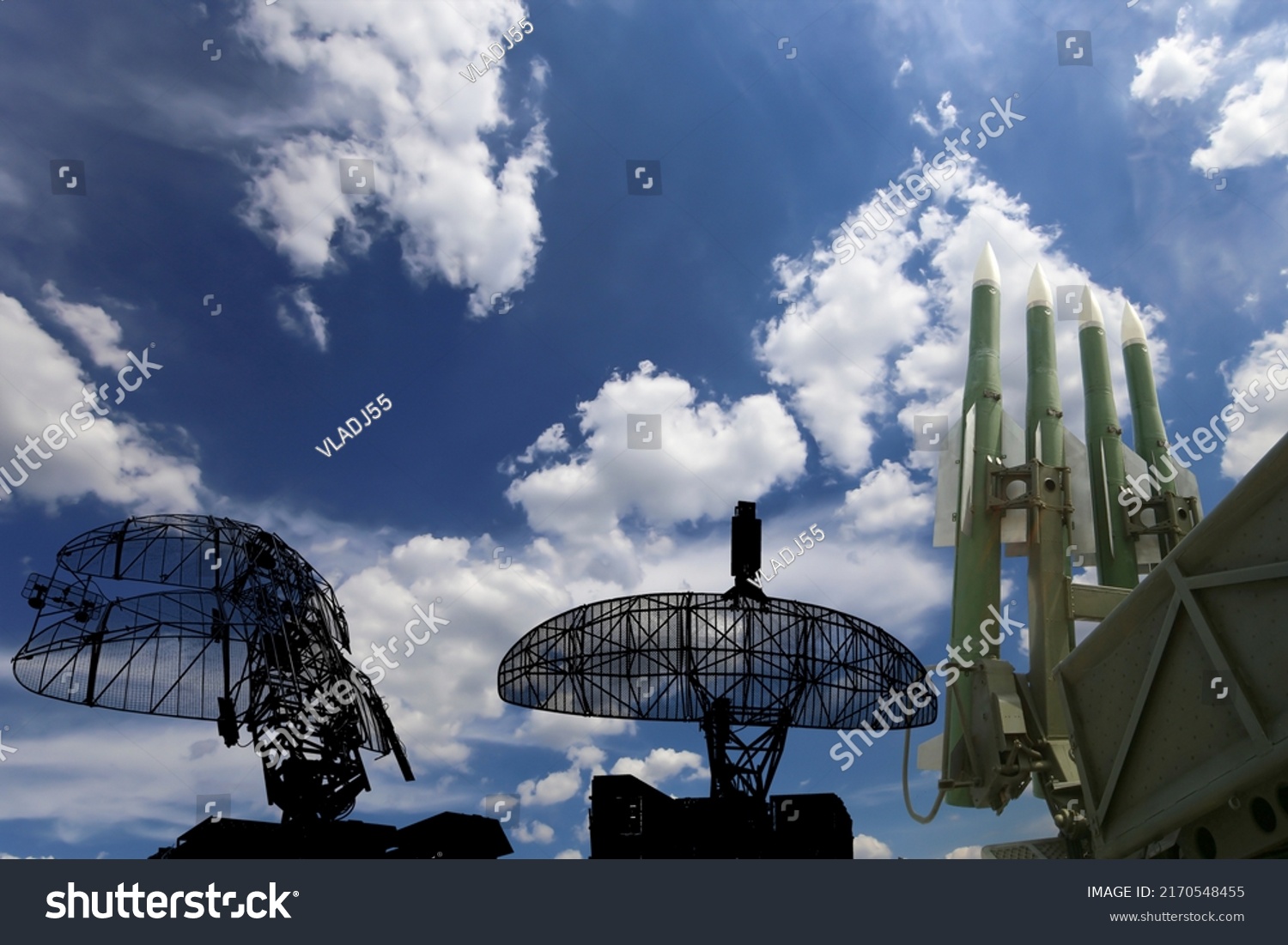 Air Defense Radars Military Mobile Anti Stock Photo 2170548455 ...