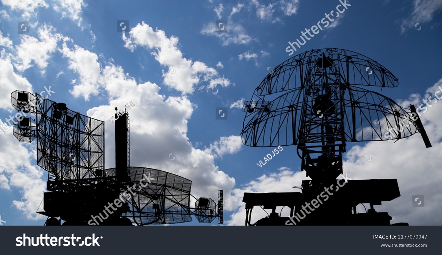 Air Defense Radars Military Mobile Anti Stock Photo 2177079947 ...