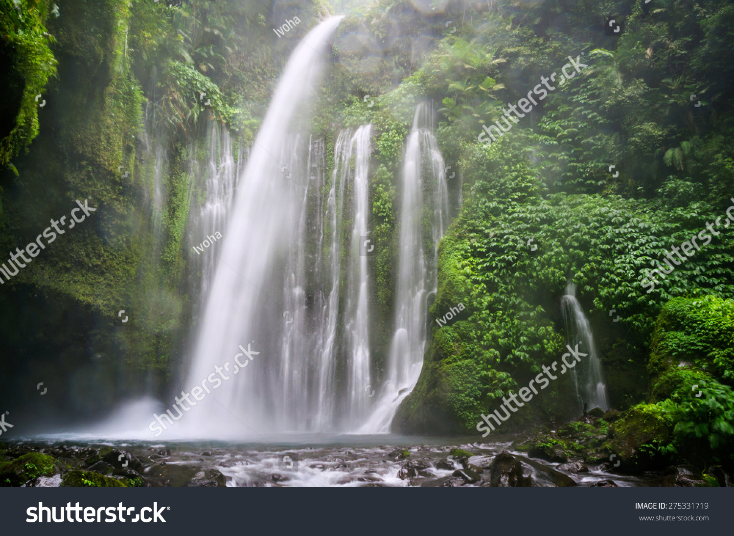 Air Terjun Tiu Kelep Waterfall Near Stock Photo Edit Now