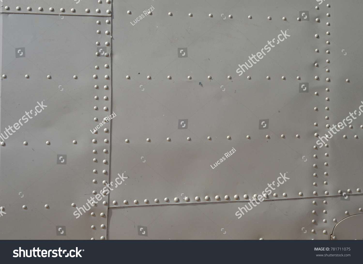 Aircraft Panel Silver Rivets Stock Photo 781711075 | Shutterstock