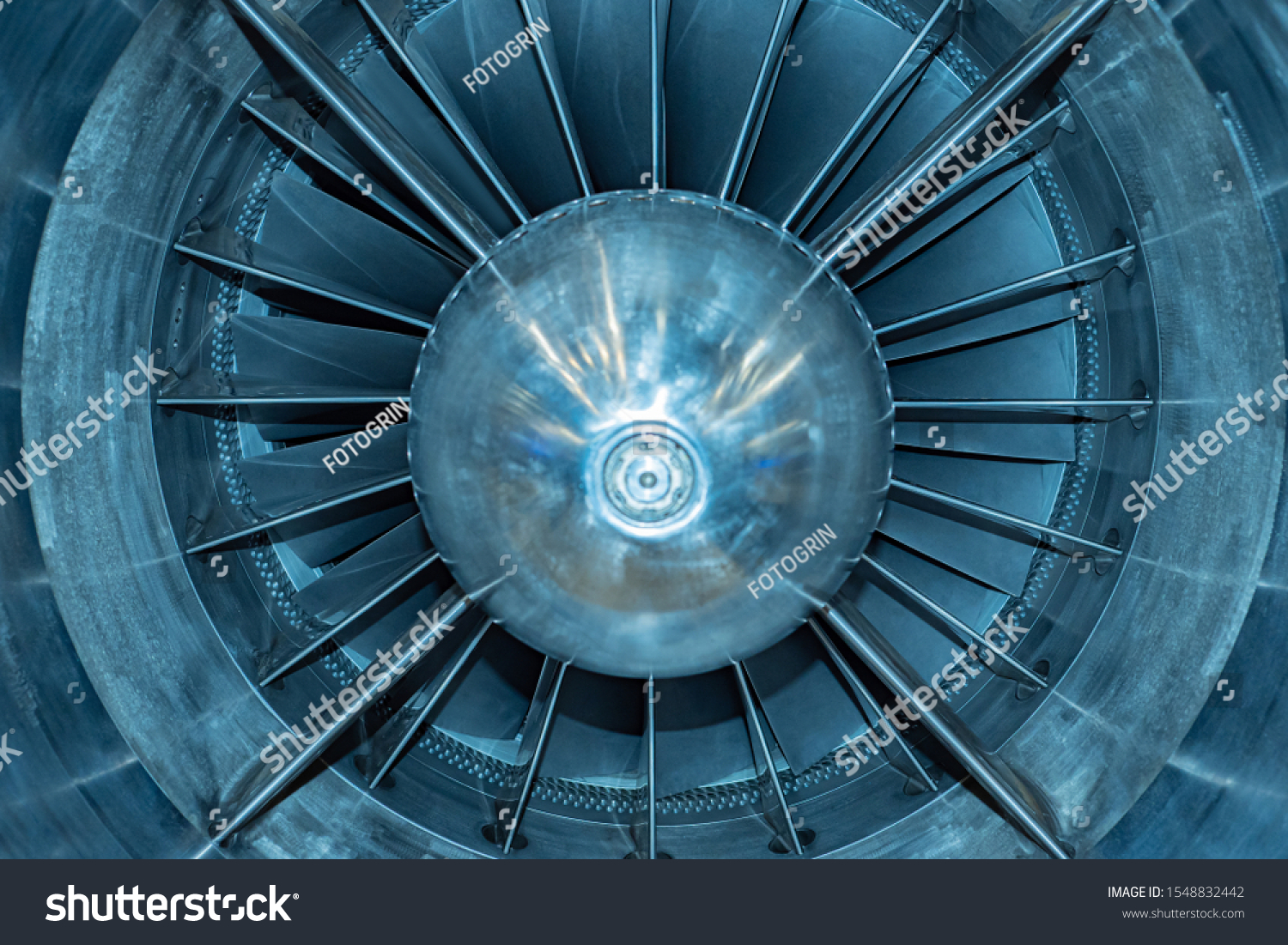 Aircraft Turbine Engine Air Propeller Aviation Stock Photo 1548832442 ...