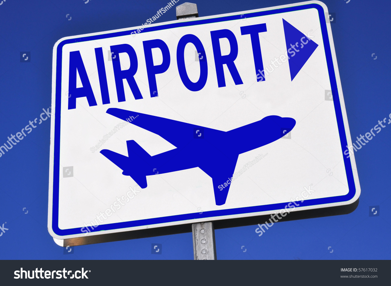 Airport Direction Sign Stock Photo 57617032 : Shutterstock