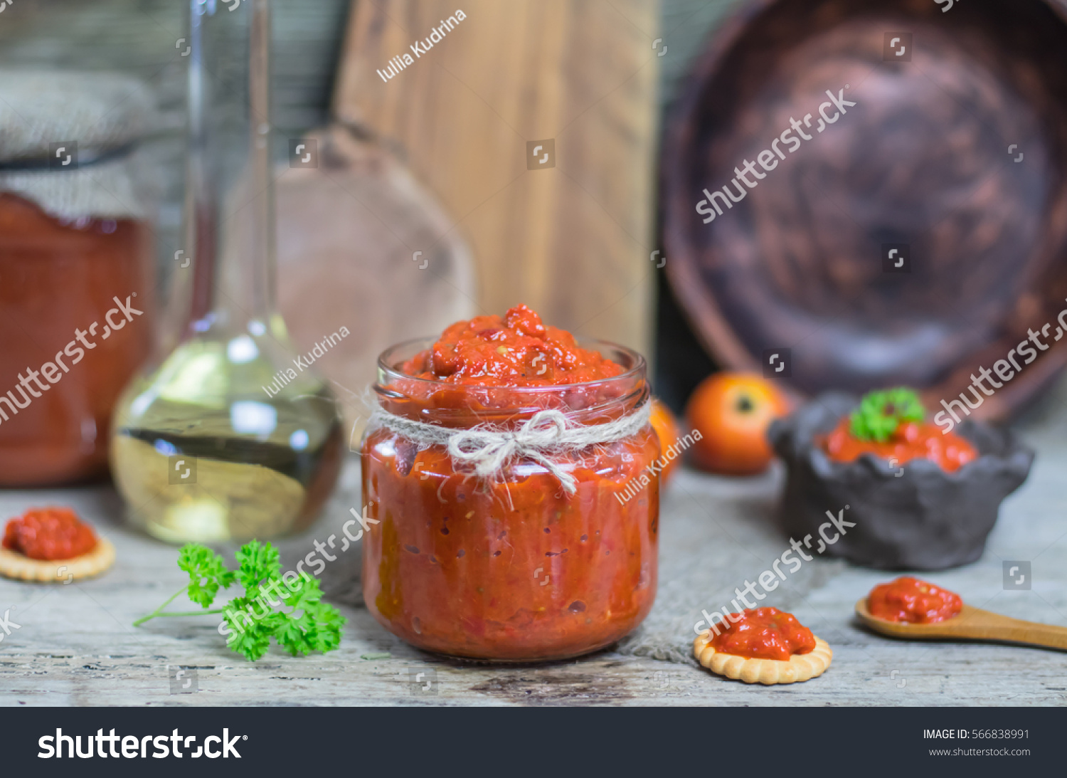 Ajvar Traditional Macedonian Serbian Dish Made Stock Photo 566838991 ...