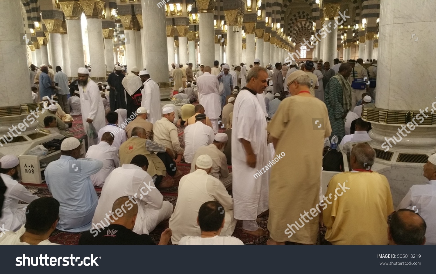 Al Madinah Saudi Arabia Muslims Praying Stock Photo (Edit Now) 505018219