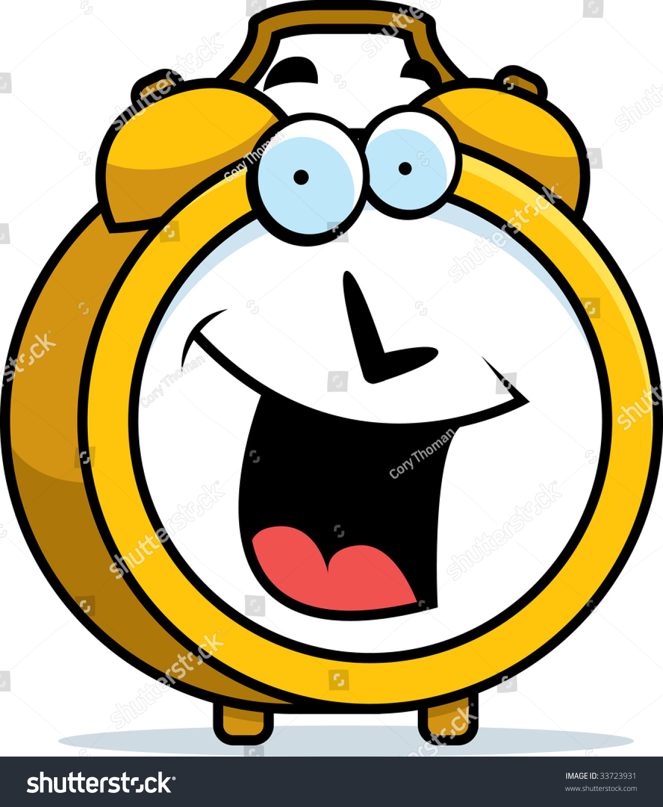 Alarm Clock Smiling Stock Photo 33723931 : Shutterstock