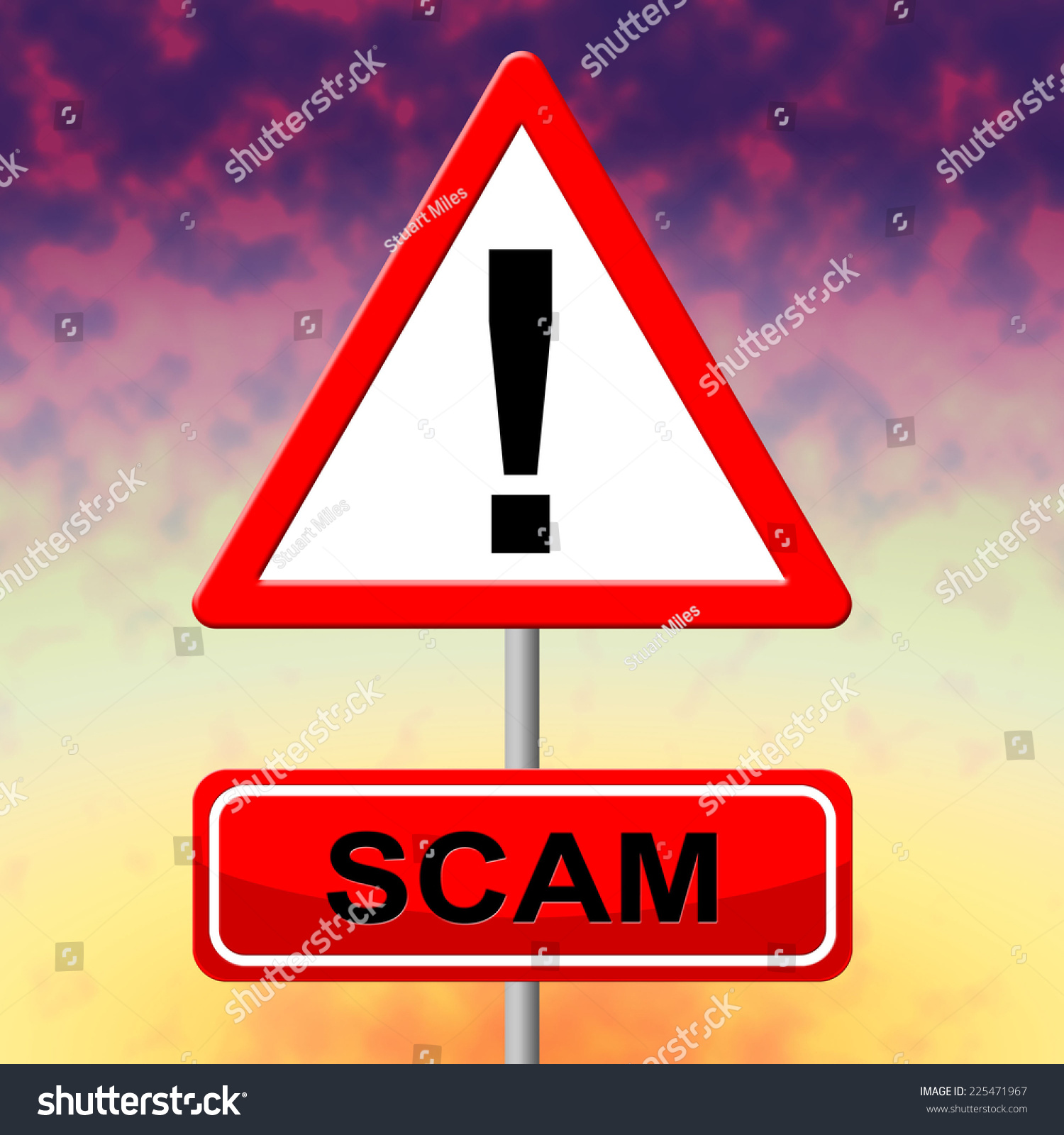 Alert Sign Meaning Rip Off Sham Stock Illustration 225471967