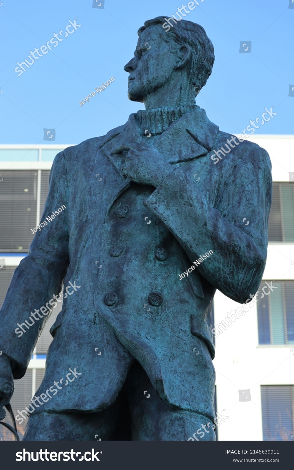 Alesund Norway March 2022 Statue Hundevakta Stock Photo (Edit Now ...