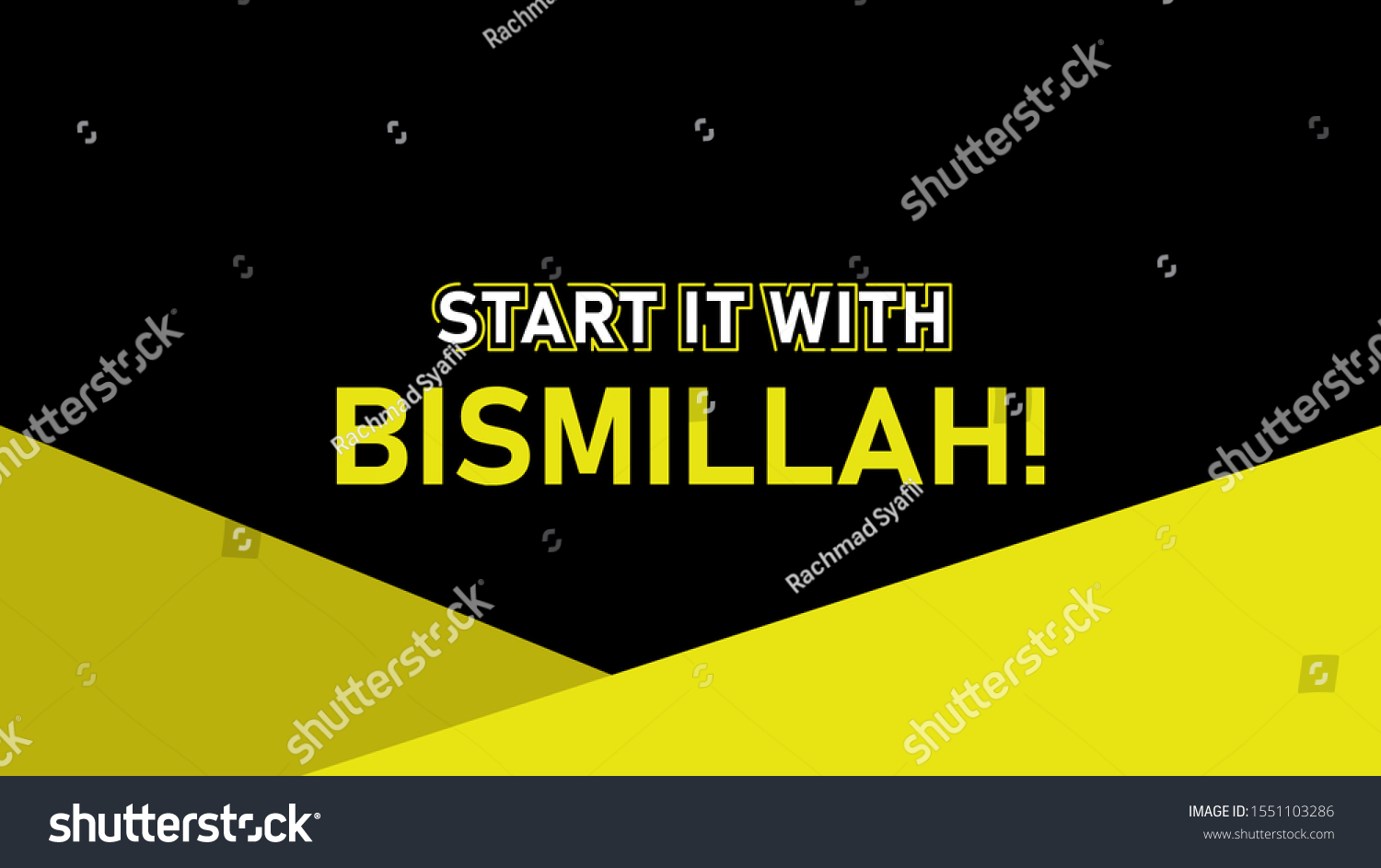 Alhamdulillah Bismillah Quotes Destop Background Wallpaper Stock Illustration 1551103286