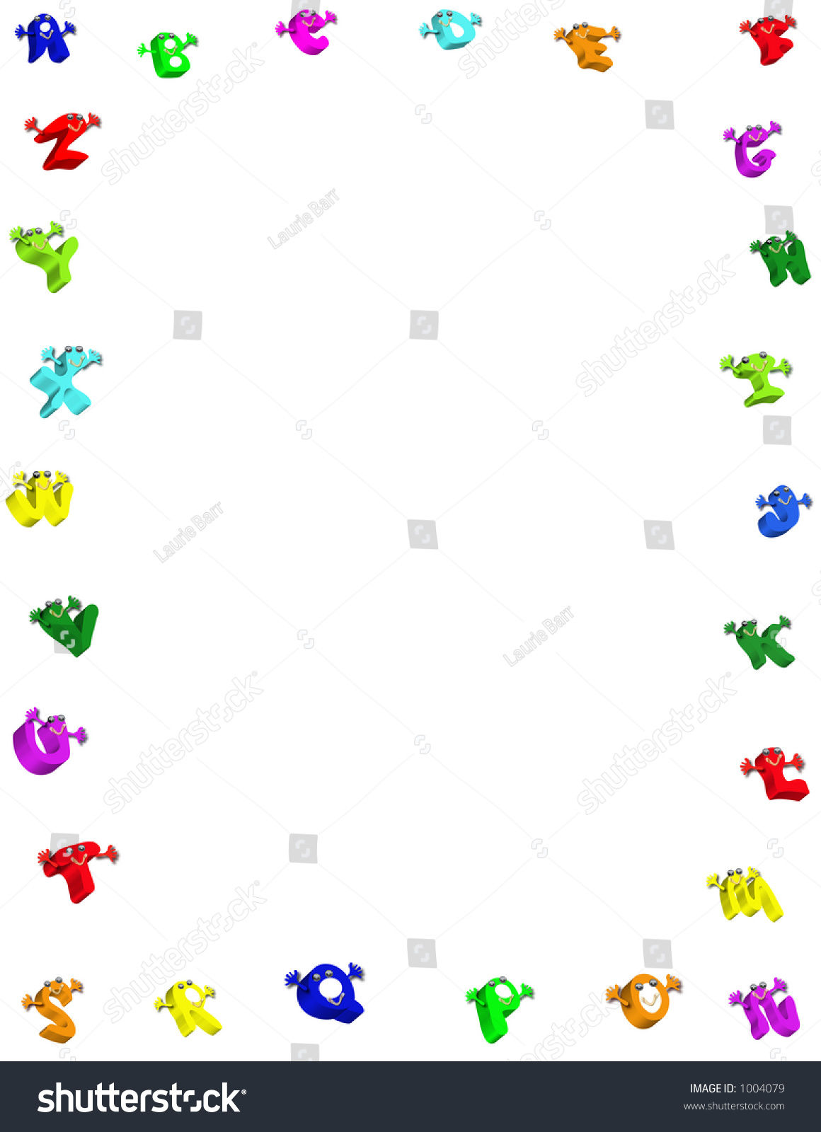 Alphabet Border. Stock Photo 1004079 : Shutterstock