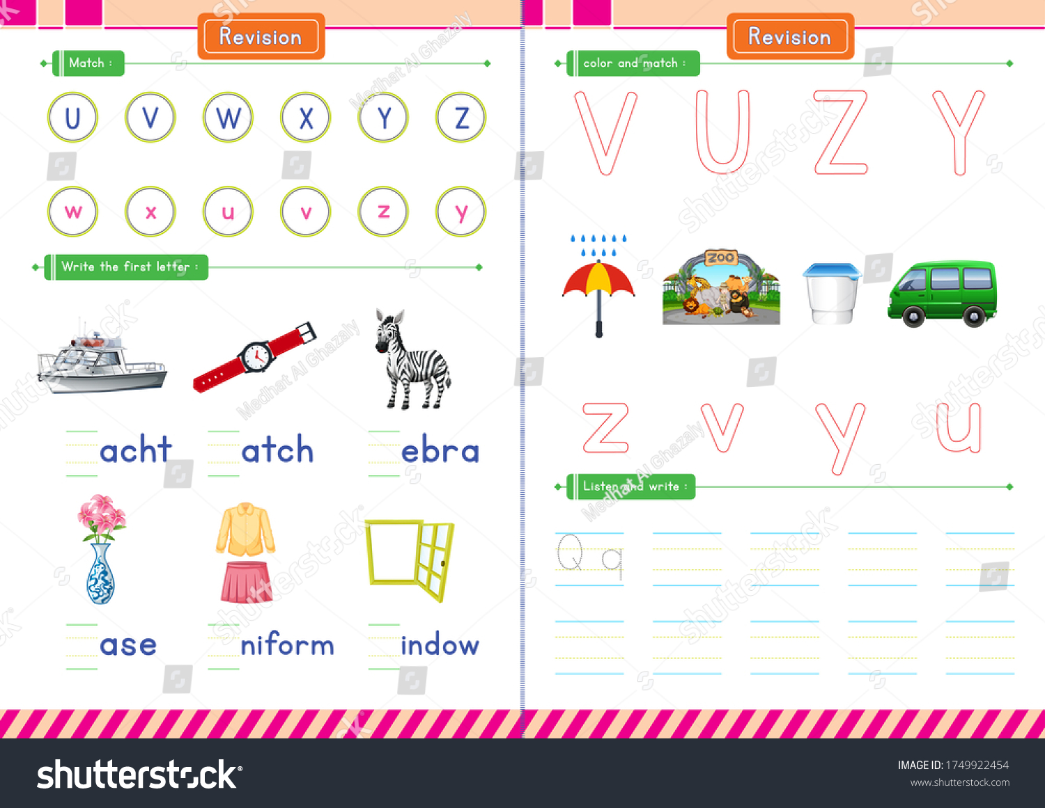 alphabet-review-activities-preschool-kindergarten-stock-illustration