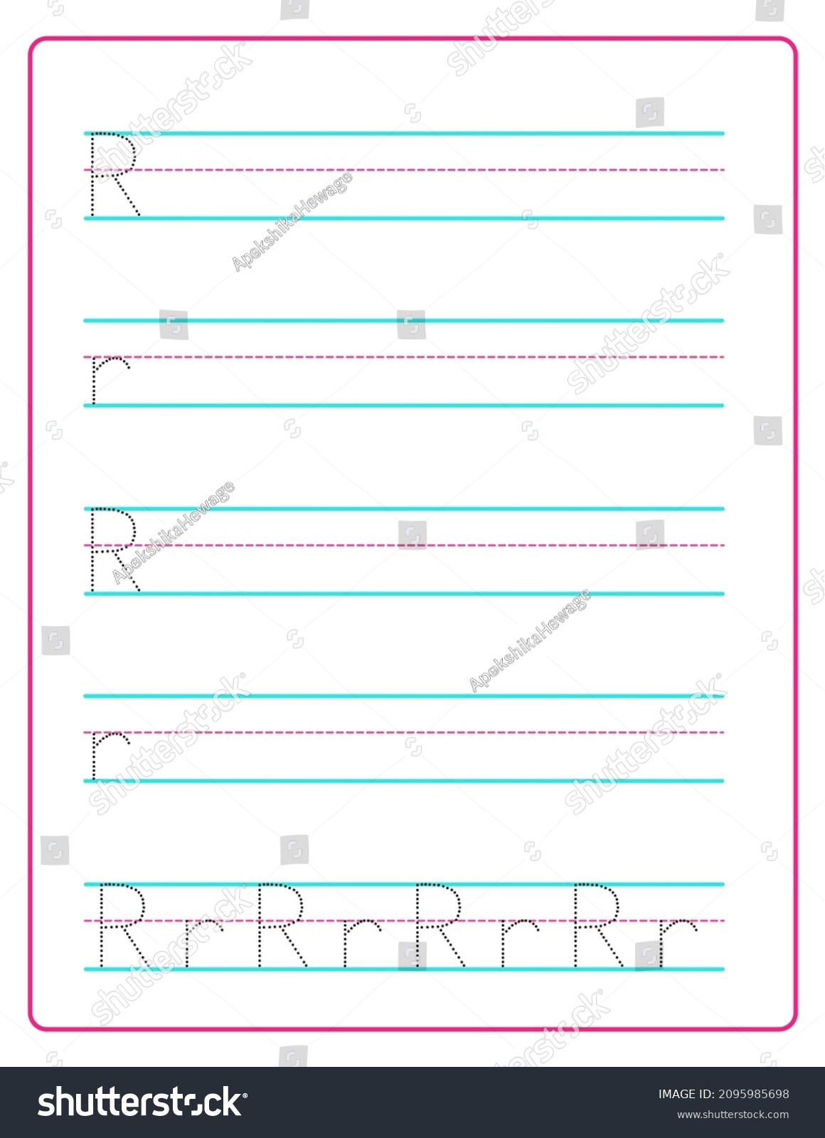 alphabet writing practice worksheets alphabet tracing stock illustration 2095985707 shutterstock