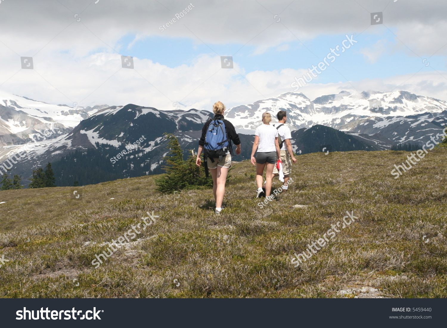 Alpine Hikers Stock Photo 5459440 : Shutterstock