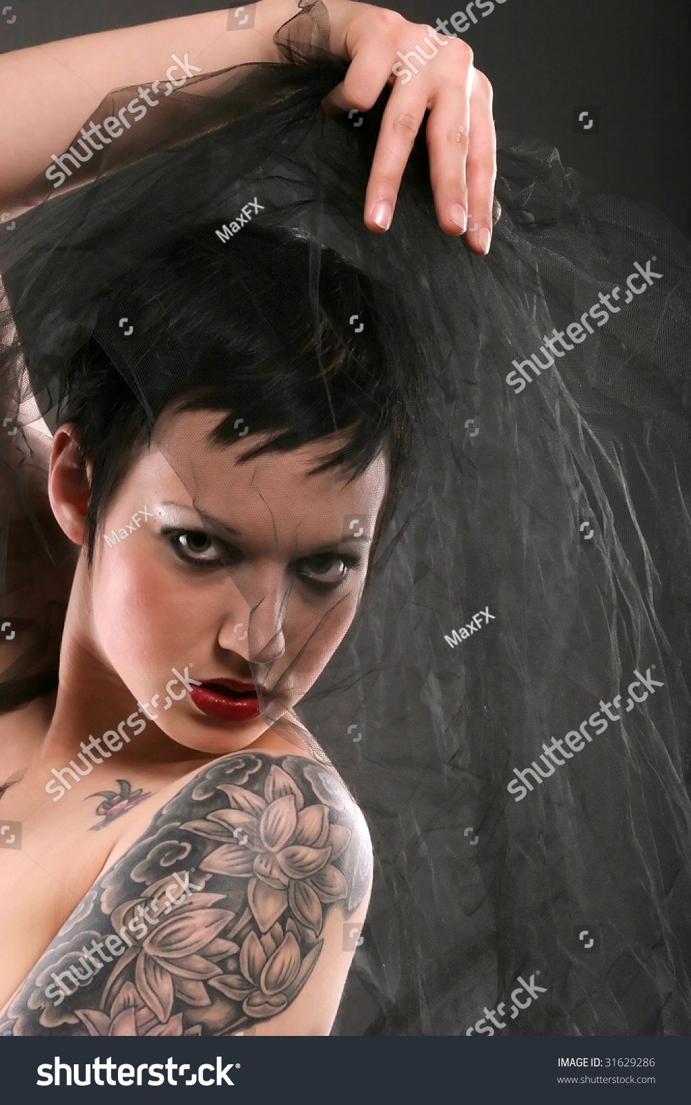 Alternative Tattoo Woman Stock Photo 31629286 : Shutterstock