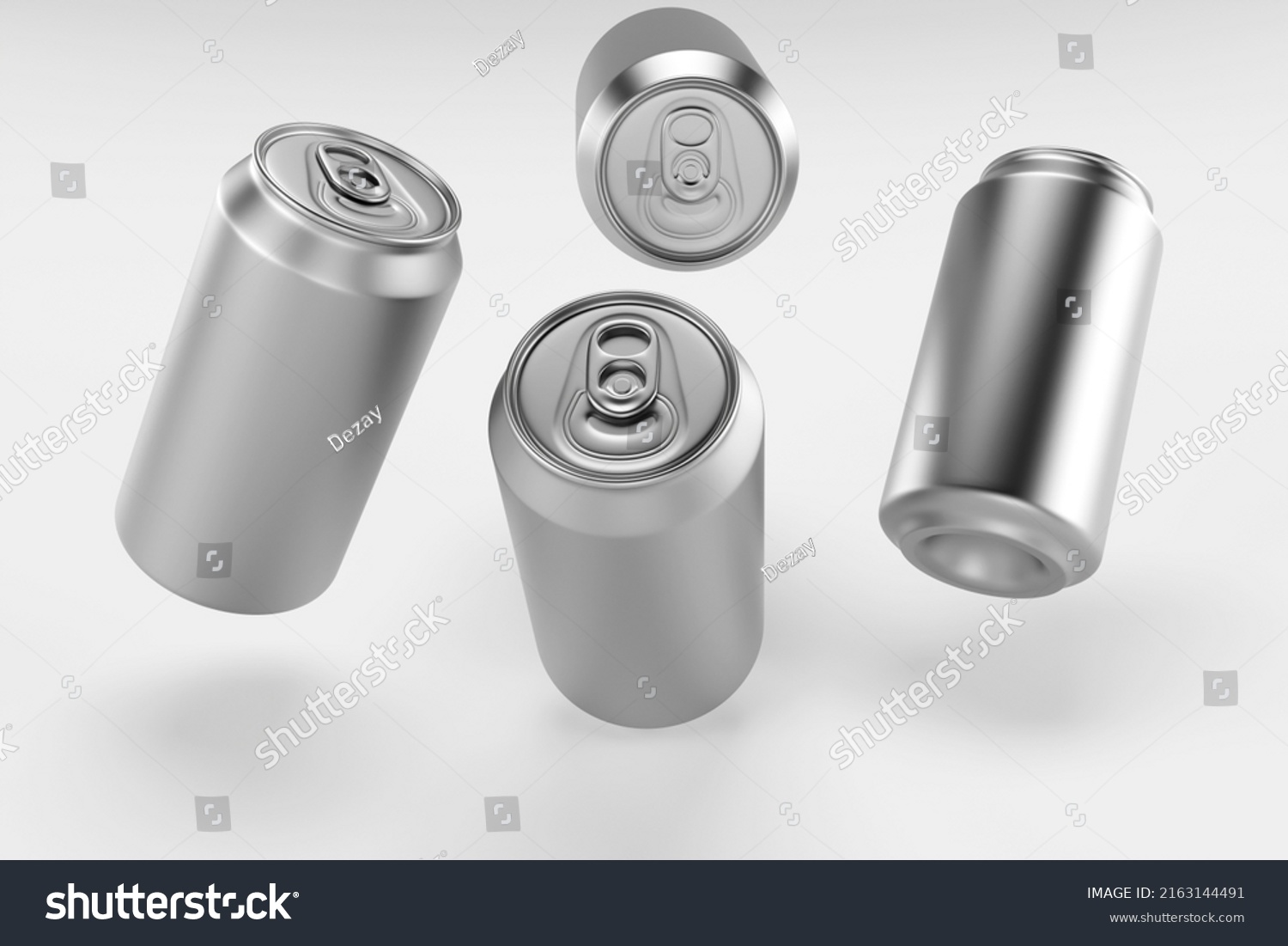 Stock Illustration   Aluminium Beer And Slim Soda Can Mock Up Blank