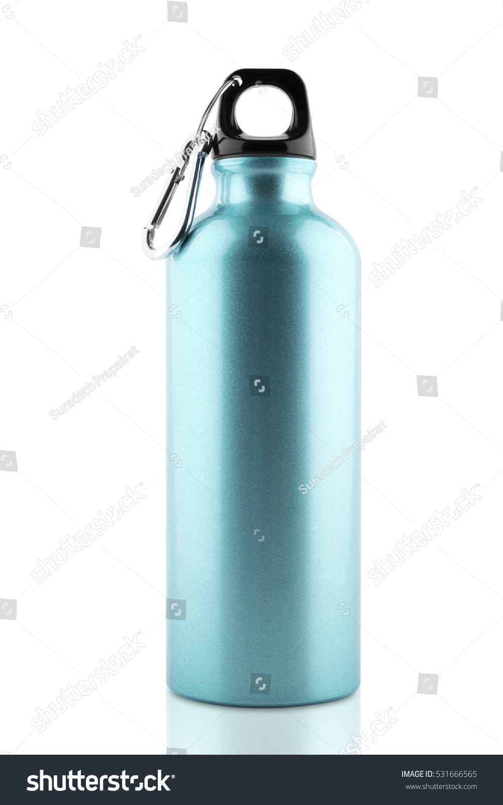 Aluminum Bottle Water Isolated White Background Stock Photo (edit Now 