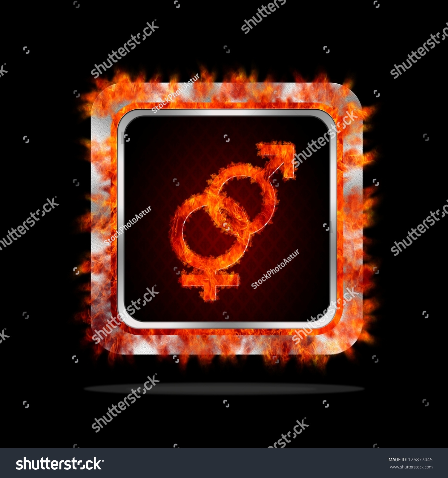 Aluminum Frame Illustration Sex Burning Signal Stock Illustration 126877445 Shutterstock