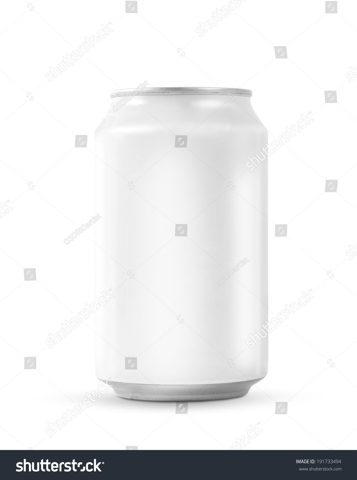Aluminum White Soda Can Isolated On Stock Photo 191733494 | Shutterstock