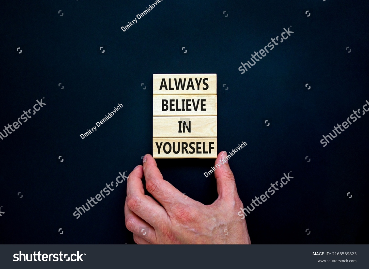 Always Believe Yourself Symbol Concept Words Stock Photo 2168569823 ...