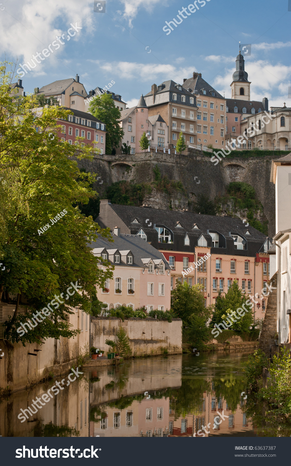 Alzette In Luxembourg Stock Photo 63637387 : Shutterstock