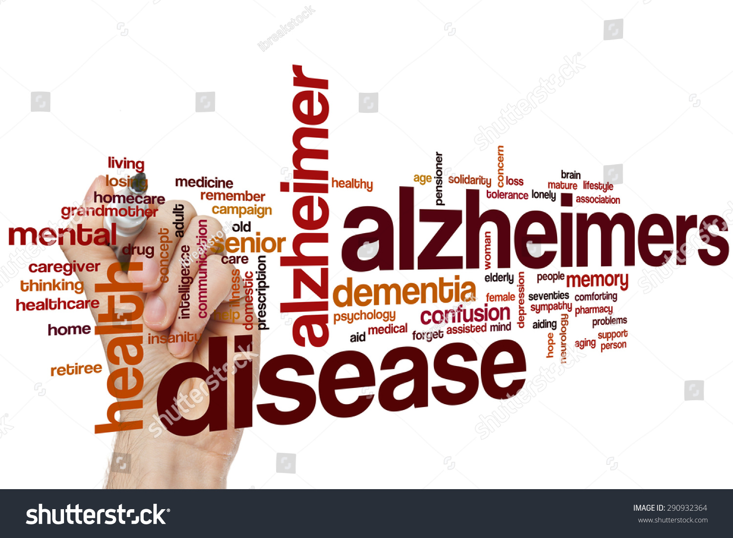 Alzheimers Disease Word Cloud Concept Stock Photo 290932364 : Shutterstock