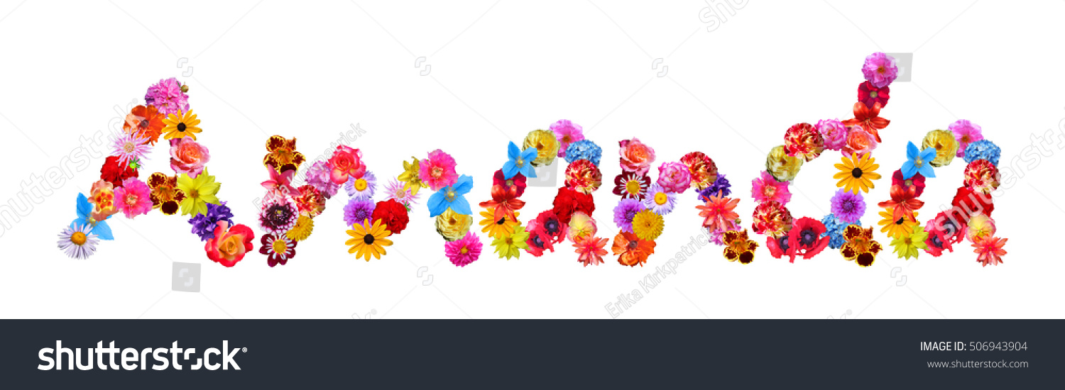 Amanda Flower Name Stock Photo 506943904 