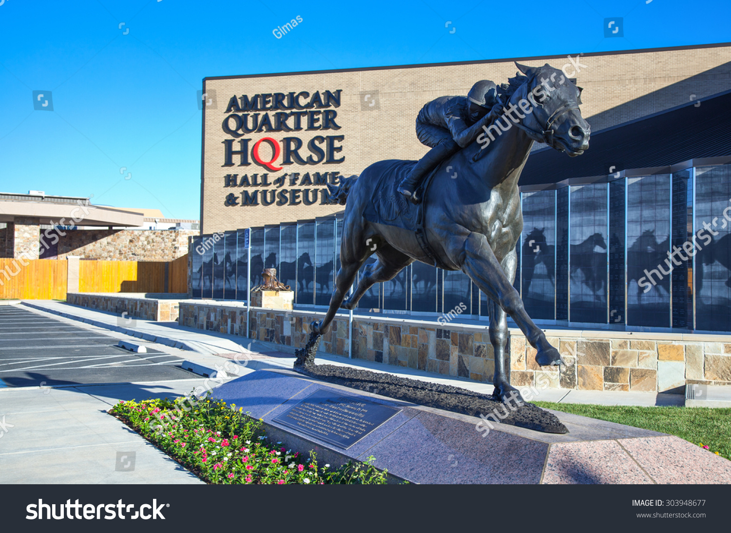 Amarillo, U.S.A. May 21 2011 Texas, The Horse Monuments Of The