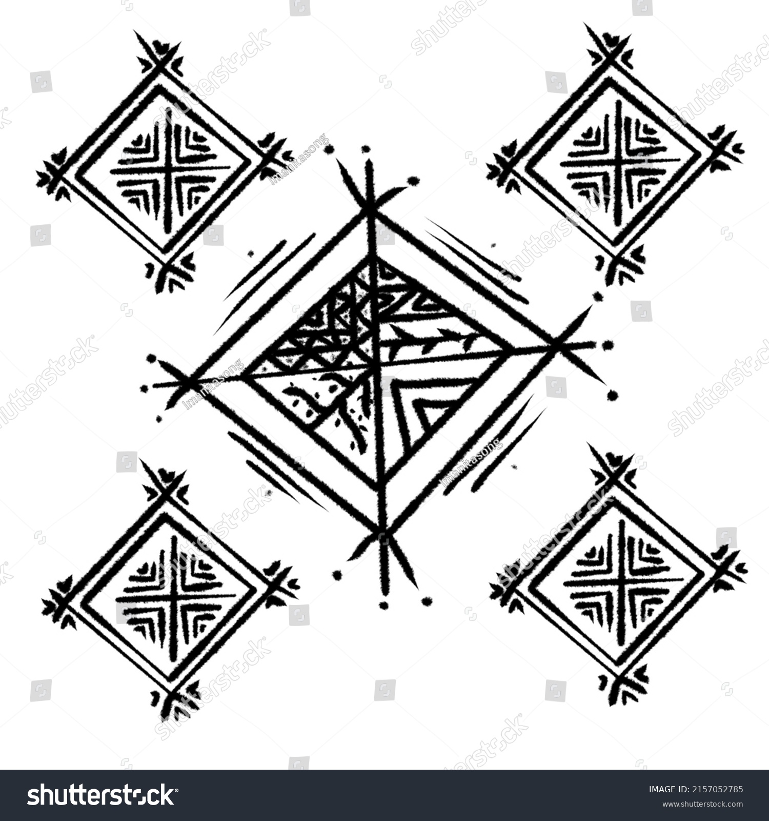 Symbole Du Symbole Berbère Damazigh Illustration De Stock 2157052785