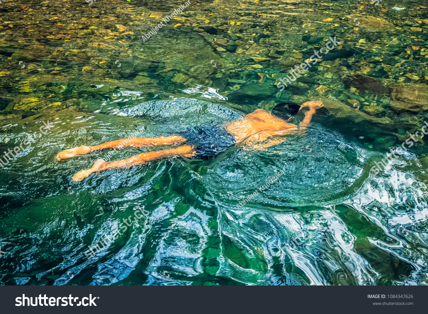 Amazing Crystal Clear Blue Waters Near Stock Image Download Now