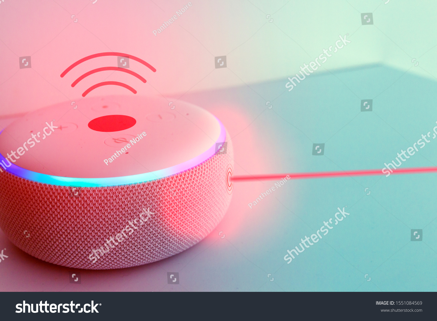 Amazon Echo Dot Hacked By Lasers Stock Photo (Edit Now) 1551084569