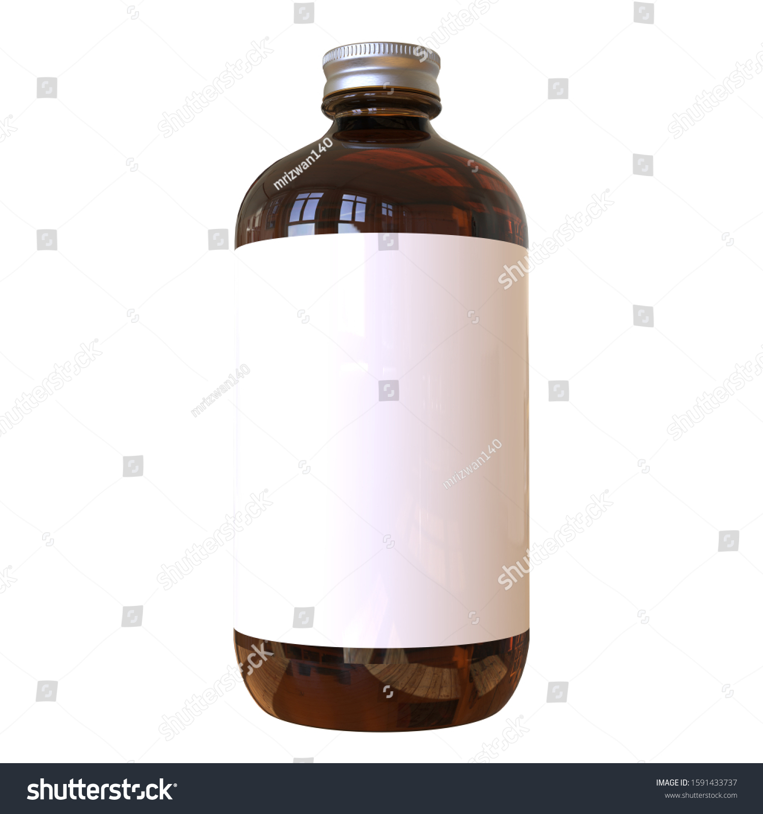 Download Amber Glass Bottles Mockup White Metal Stock Illustration 1591433737