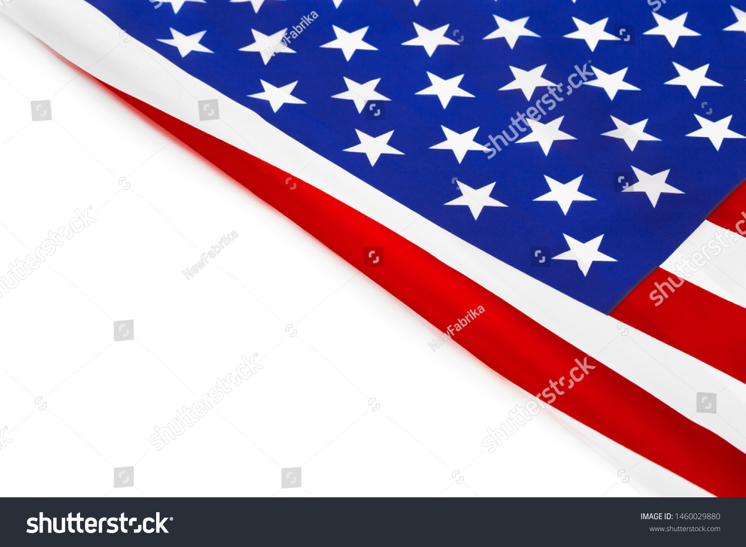 American Flag Border Isolated On White Stock Photo (Edit Now) 1460029880