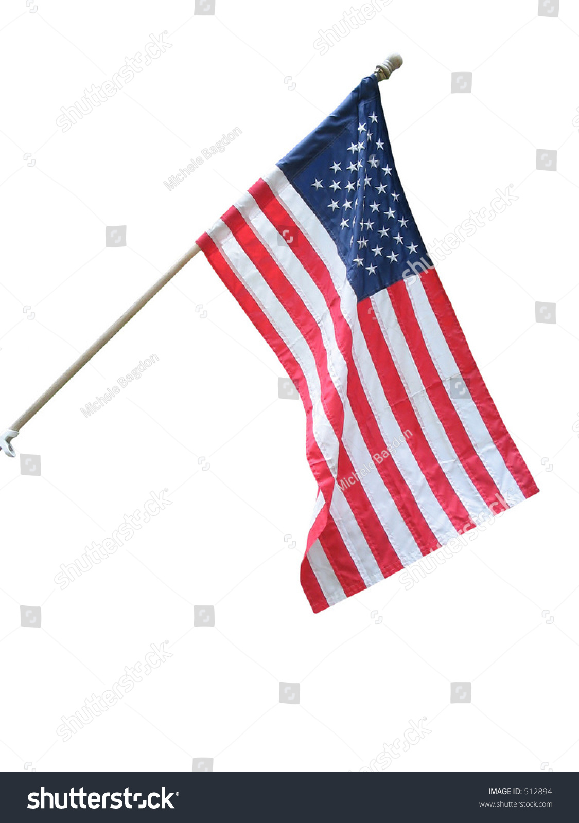 American Flag On White Background Stock Photo 512894 - Shutterstock