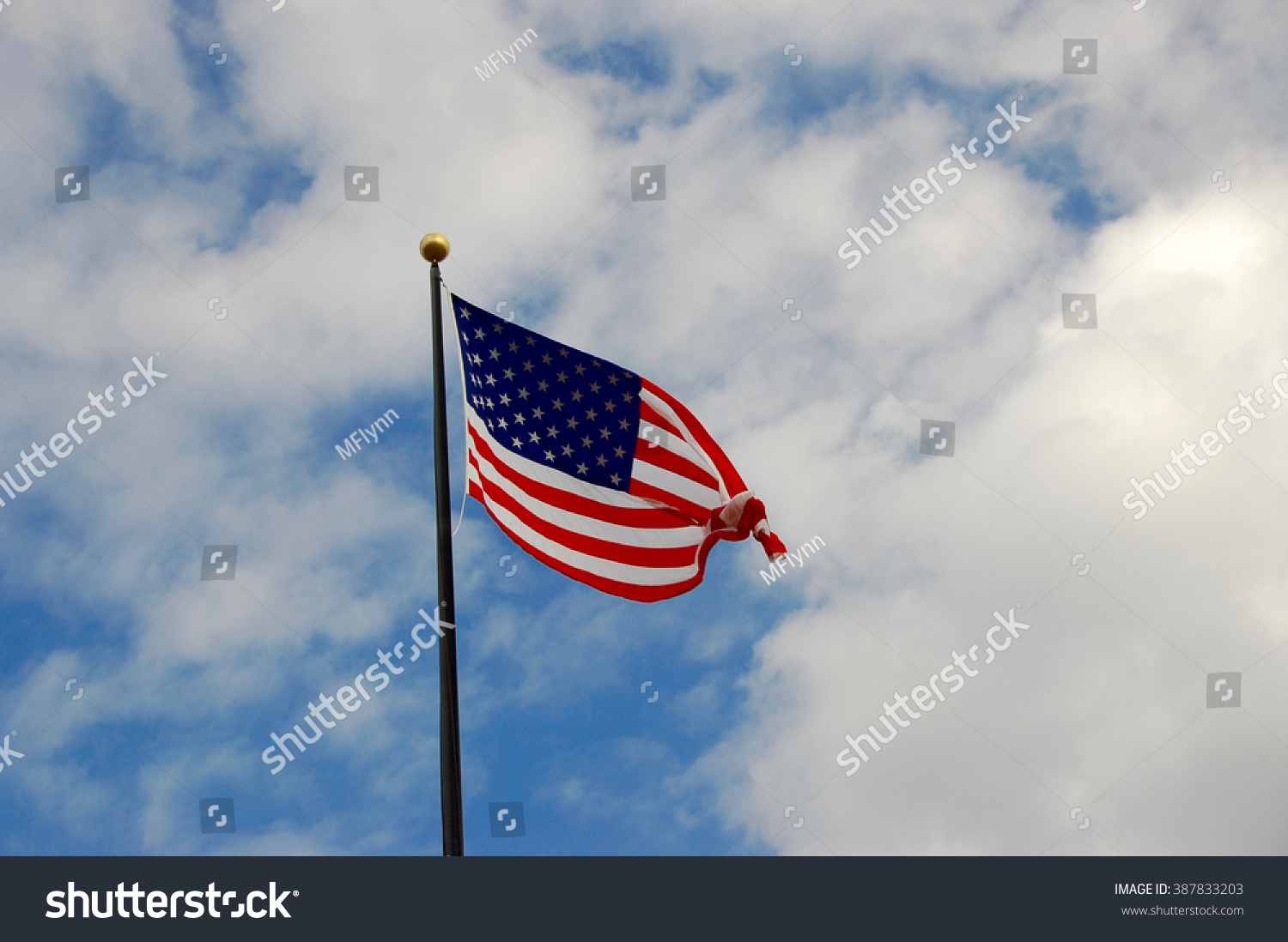 American Flag Twisted By Wind Stock Photo 387833203 | Shutterstock