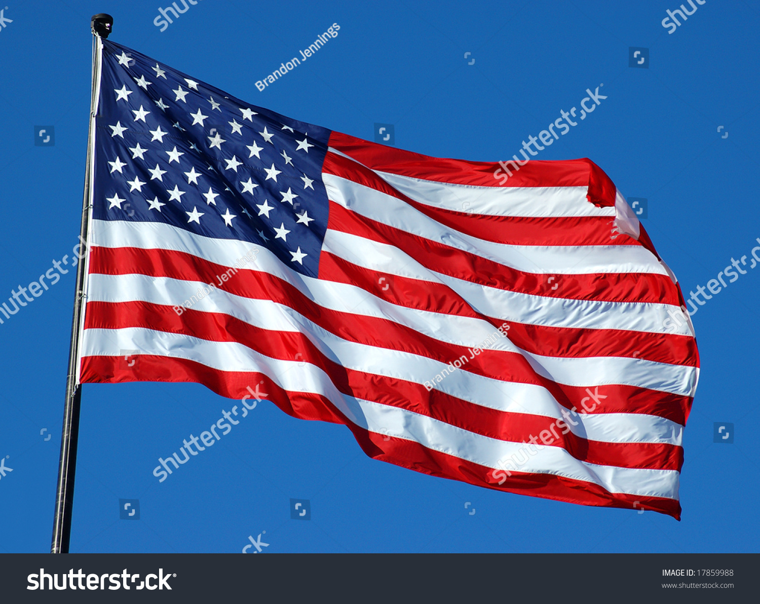 American Flag Waving Proud Stock Photo 17859988 : Shutterstock