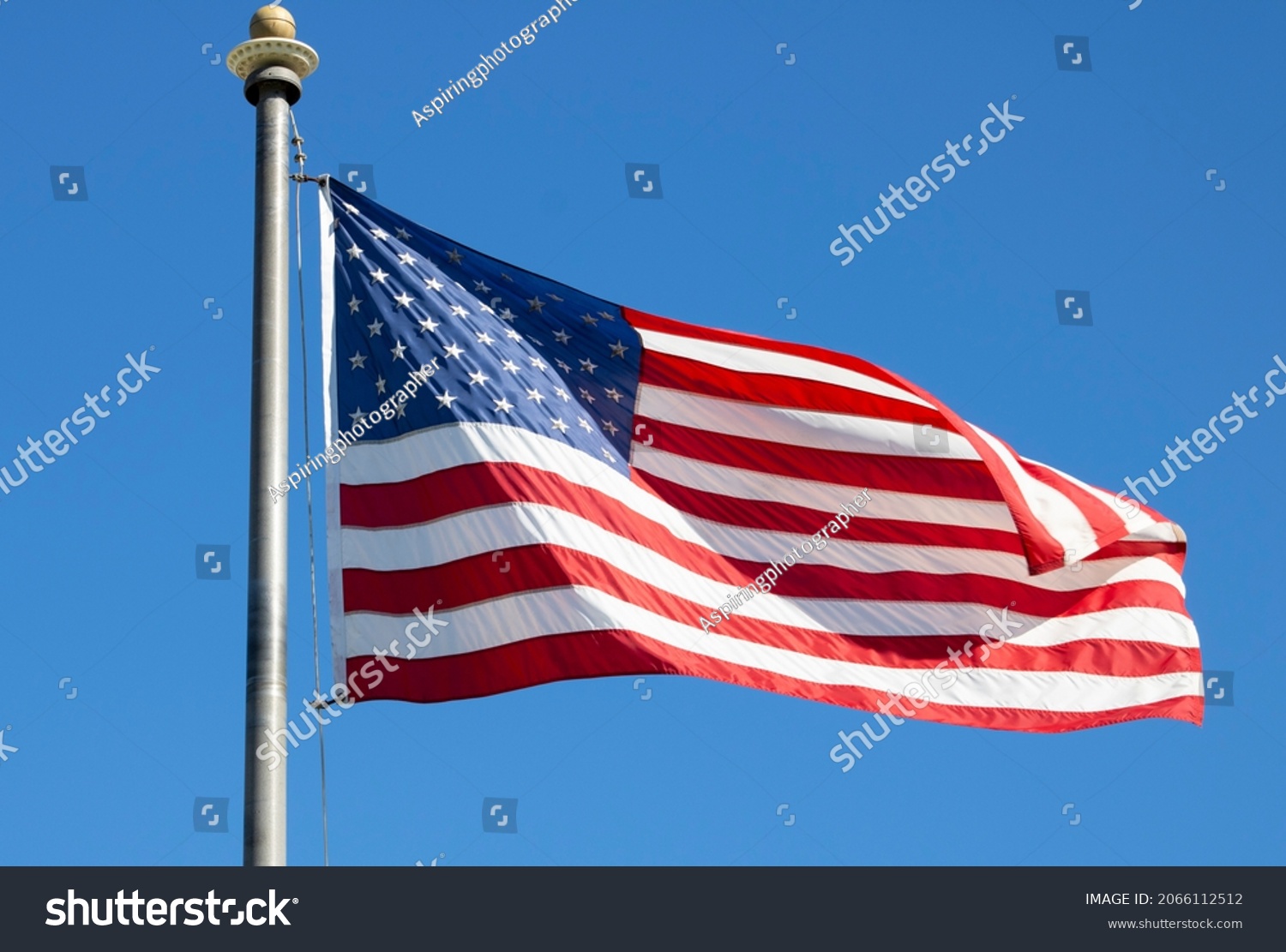 American Flag Red White Blue Waving Stock Photo 2066112512 | Shutterstock