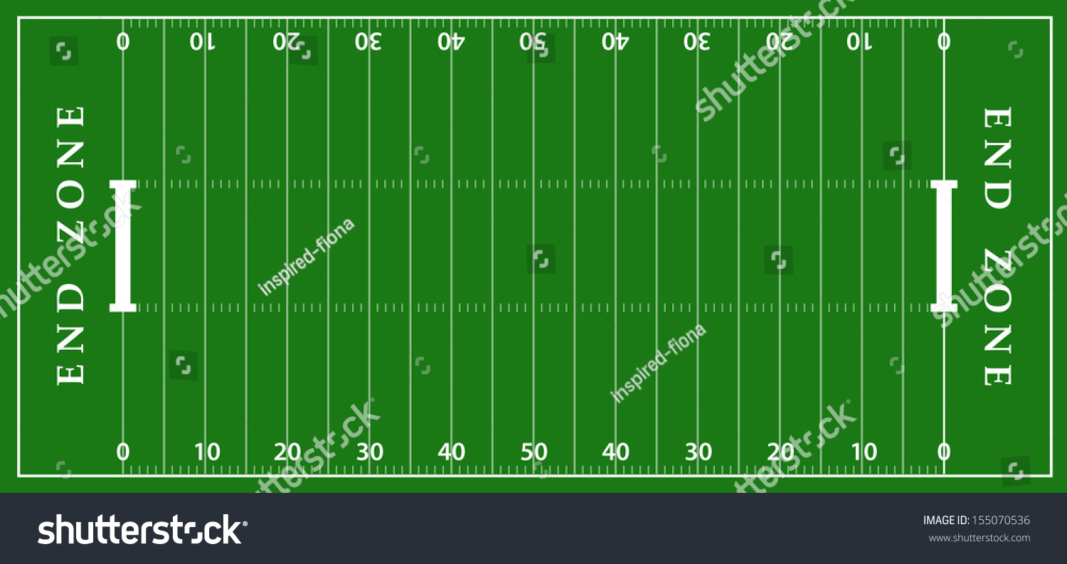 American Football Field Background Artificial Turf Stock Illustration