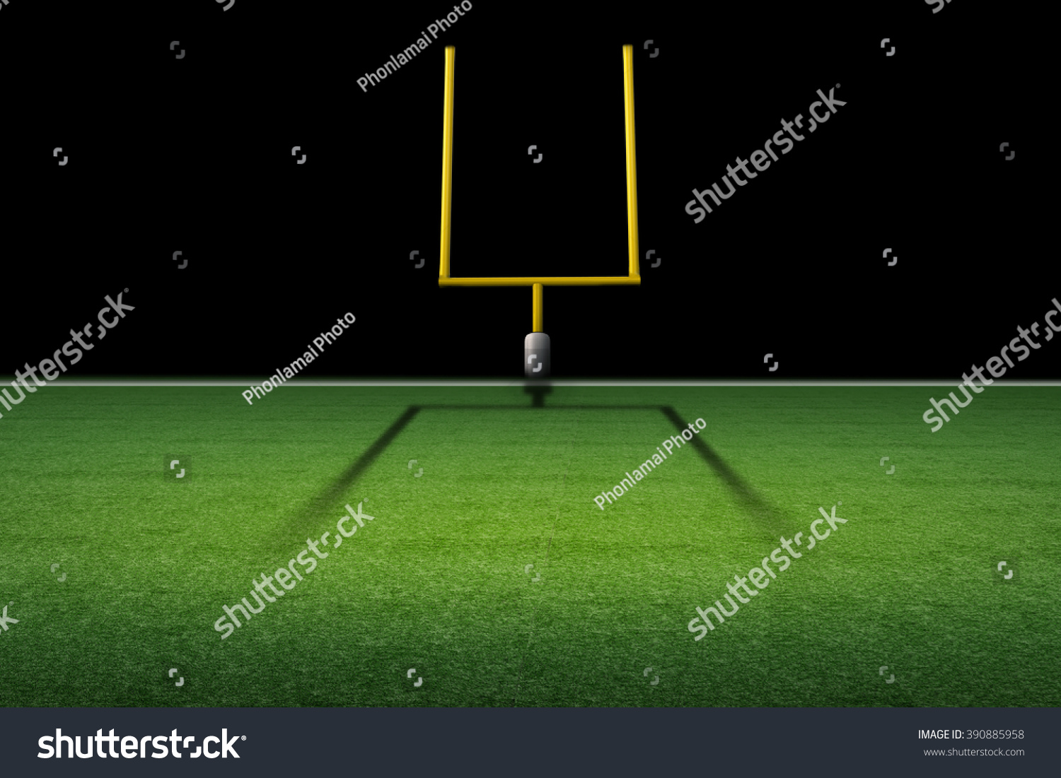 American Football Field Goal Post Stock Illustration 390885958 ...